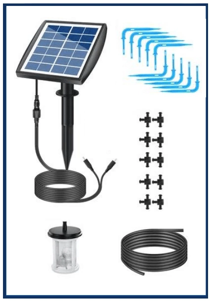 Produto: Sistema Solar de Rega Automática Kit de Irrigação Automática por Gotejamento, Dispositivo de Rega Automática com Temporizador