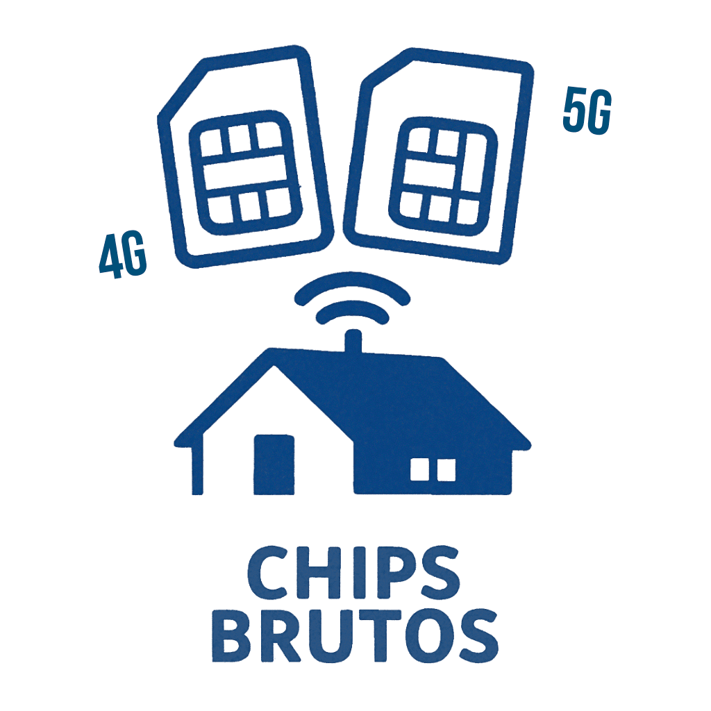 Chips Brutos 4G 5G