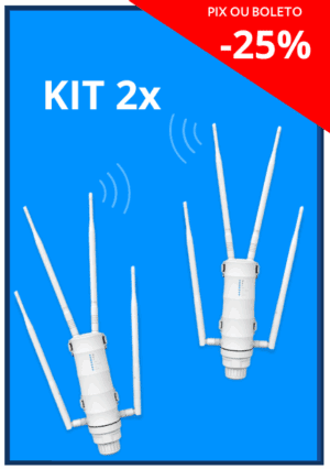 Kit 2x roteador 1000m