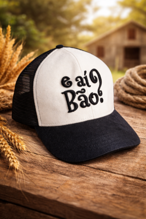 Boné Trucker Bordado E AI BAO