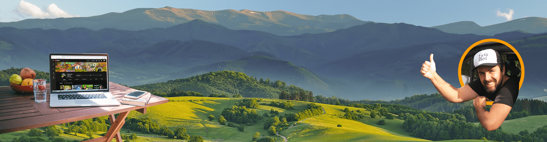 Banner completo da loja com o Arthur